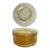 Early 20th Century Set of 6 Yellow Depression Era Dessert Salad Plates For Sale