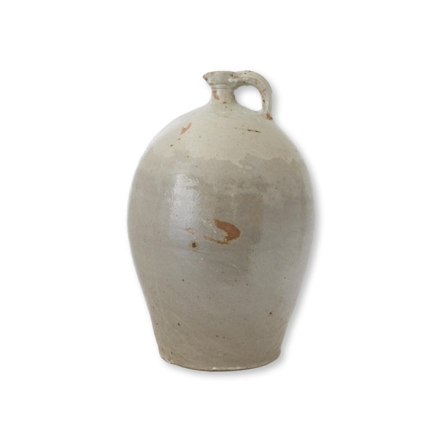 Antique French Glazed Terracotta Jug For Sale In Los Angeles - Image 6 of 7