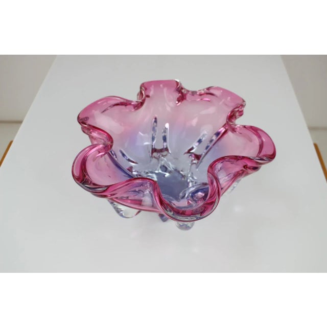 Mid-Century Glass Bowl by Josef Hospodka, 1960s For Sale - Image 6 of 7