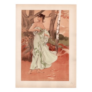 Auguste Donnay, Artémis, 1898, Lithograph on Paper For Sale