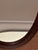 Vintage Oval Mirror in Stained Wood, 1970s For Sale - Image 12 of 17