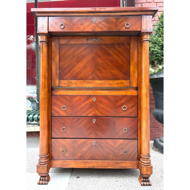 French Empire Inspired Tall Writing Desk For Sale In Philadelphia - Image 6 of 12