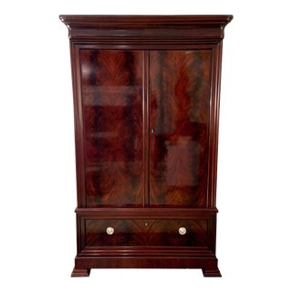 1990s Dark Walnut Armoire by Ralph Lauren - Excellent Condition For Sale