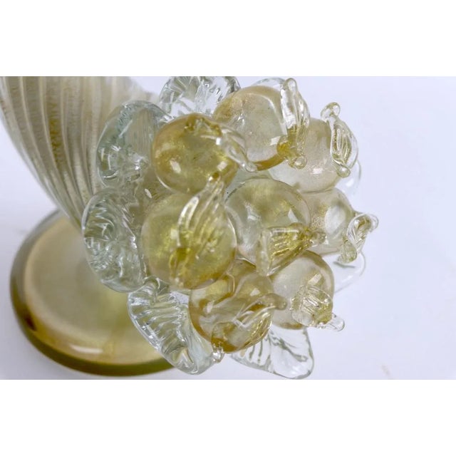 Barovier & Toso Murano Glass Cornucopia by Barovier and Toso - a Pair For Sale - Image 4 of 13