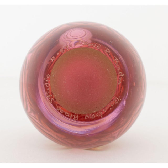 Early 21st Century Collection of Nine Art Glass Perfume Bottles For Sale - Image 5 of 18