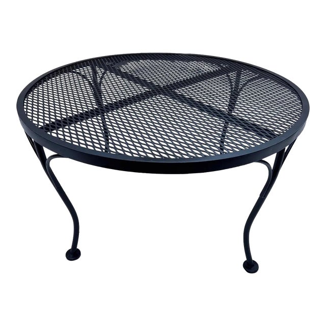 Russell Woodard Vintage Iron Coffee Table for Garden, Attributed For Sale