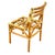 Restored Mid-Century Geometric Rattan Dining Side Chairs W/ 3 Strand Back For Sale - Image 9 of 9