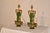 French Country 19th Century Art Nouveau Majolica Lamps - Pair For Sale - Image 3 of 14