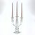 Crystal candelabra. This is an elegant Towle lead crystal candelabra crafted in Austria, featuring a sculptural three-arm...