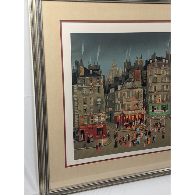 Late 20th Century Michel Delacroix "Le Grand Bal" Pencil Signed & Numbered Limited Edition Lithograph 146/150, Professionally Framed For Sale - Image 15 of 16