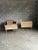 Vintage Edward Wormley for Dunbar Brass Leg Lounge Chairs and Ottoman, Unmarked - 3 Pieces For Sale In Philadelphia - Image 6 of 13
