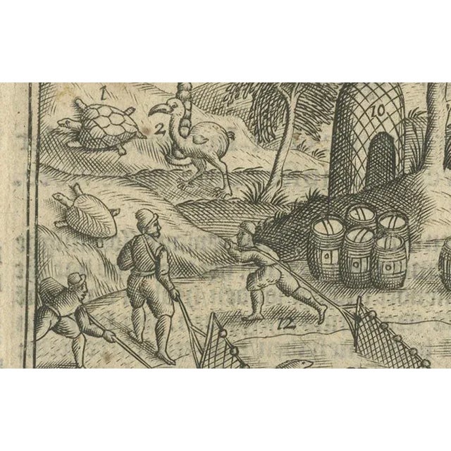 Dutch Fleet at St. Helena, 1601, Paper For Sale - Image 4 of 9