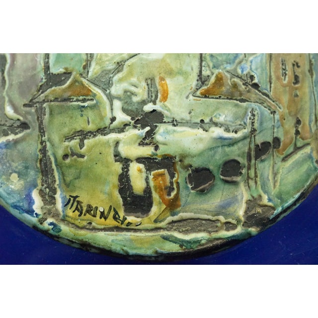 Vintage Lava Stone and Enamel Plaque by Mario Marinelli, 1950s For Sale - Image 14 of 18