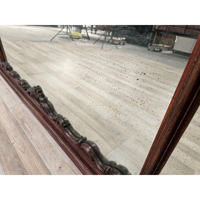 Early 20th Century Chippendale Wooden Mirror For Sale - Image 13 of 18