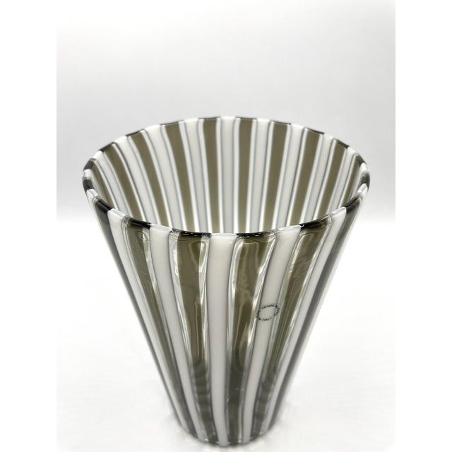 1980s Venini Reed Vase by Gio Ponti, 1988 For Sale - Image 5 of 7