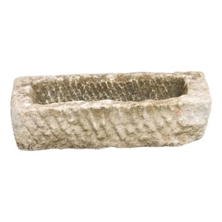 Antique Spanish Stone Basin or Planter For Sale