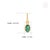 14k Solid Gold Contemporary Emerald Charm Pendant Gift for Birthday For Sale - Image 13 of 18