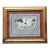 Bull Cow Western Americana Folk Art English Traditional Black White Gray Original Oil Painting by Cleo Plowden For Sale