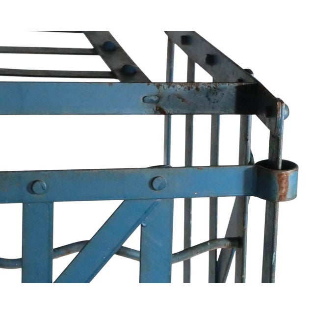 1930s 1930s Industrial French Iron Wine Rack by Rigidex For Sale - Image 5 of 17