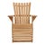 Hand crafted teak wood slatted outdoor lounge chair. Classic beach house style. Each will vary in natural wood grain,...