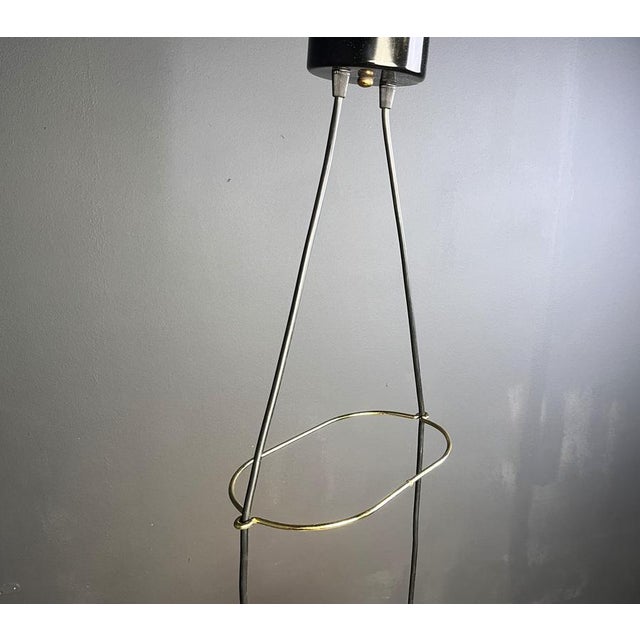 Vintage Italian Pendant Light with Glass by Vistosi, 1970s For Sale - Image 9 of 13
