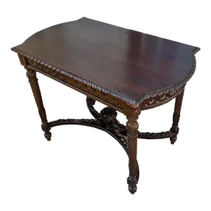 19th C Louis XVI Style Carved Parlor Table