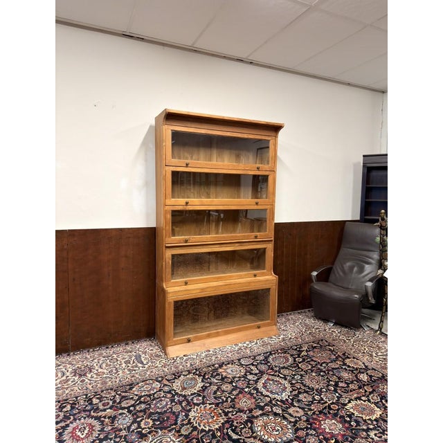 English Bookcase in Teak from Globe Wernicke For Sale - Image 11 of 11