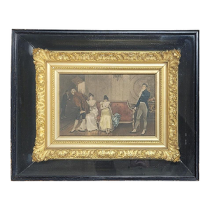 19th Century Shadow Box Framed Parisian Picture