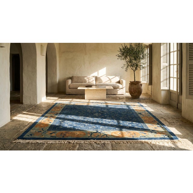 Antique Chinese Silk Rug For Sale In New York - Image 6 of 8