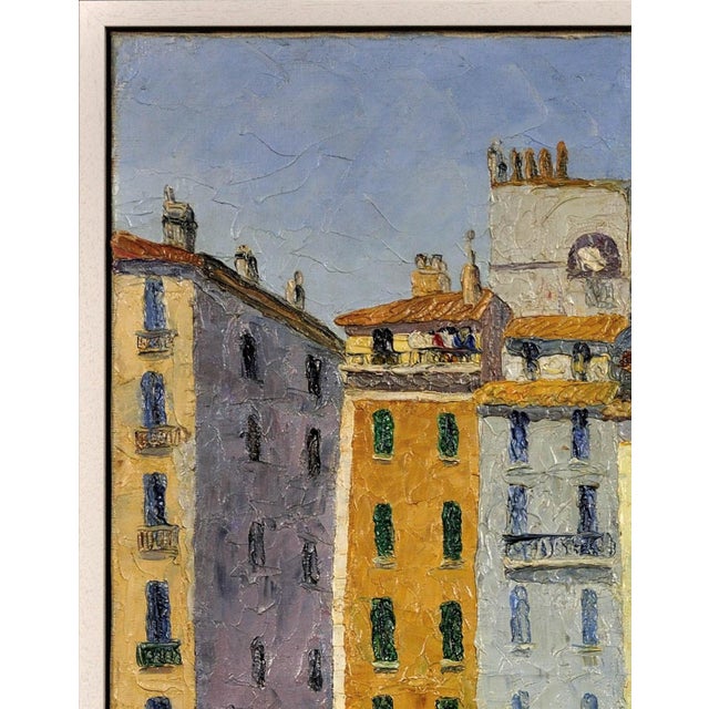 1930s Lokre, Toulon, The Port, La Vieille Darse, Quai Cronstadt, 1939, Oil on Canvas For Sale - Image 5 of 18
