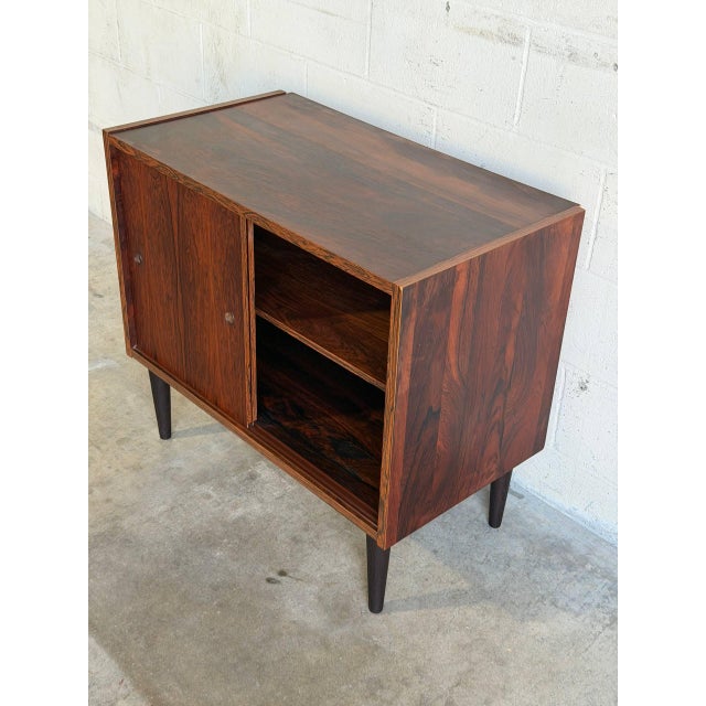 Rosewood Sliding-Door Sideboard Danish Mid-Century Modern 1960s For Sale - Image 11 of 11