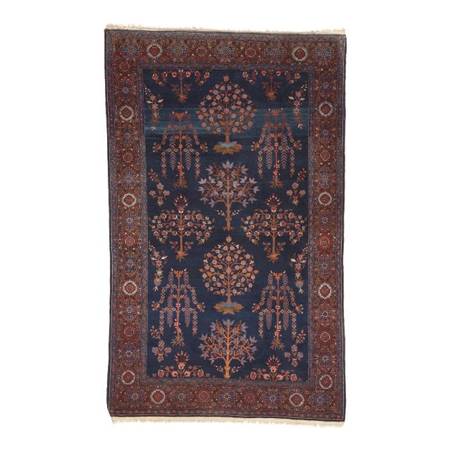 Early 20th Century Antique Persian Sarouk Farahan Rug, 04'00 X 06'05 For Sale