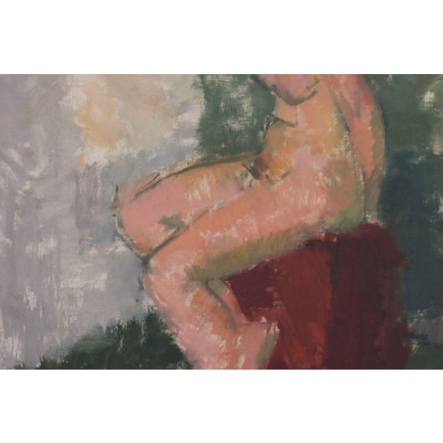 Axel Werner Ekelund, Seated Model, Nude, 1950, Oil on Panel For Sale - Image 11 of 15