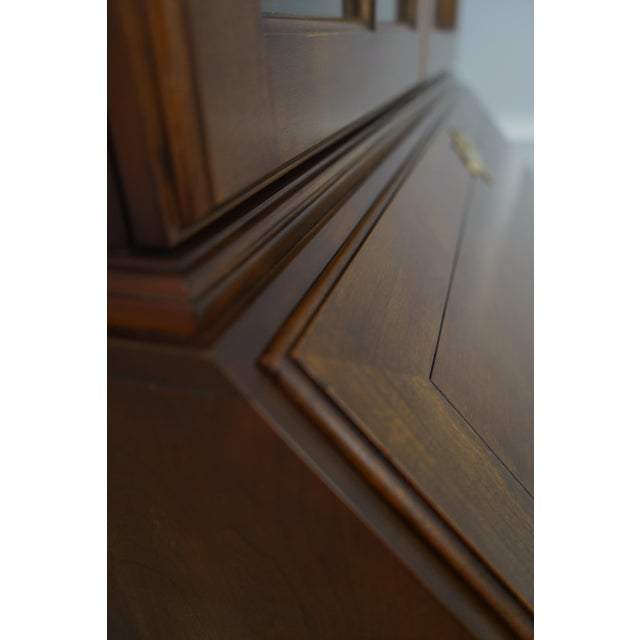 Statton Cherry Secretary Desk W. Bookcase Top For Sale - Image 15 of 18