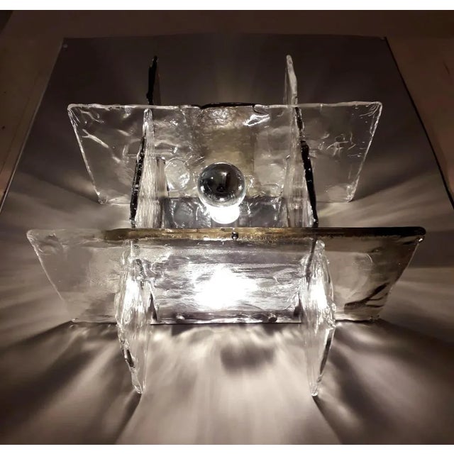 1960s Square Sconces by Carlo Nason for Mazzega For Sale - Image 9 of 12