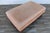 Oversized Vintage Ralph Lauren Tan Leather & Wood Ottoman With Bun Feet For Sale - Image 12 of 18