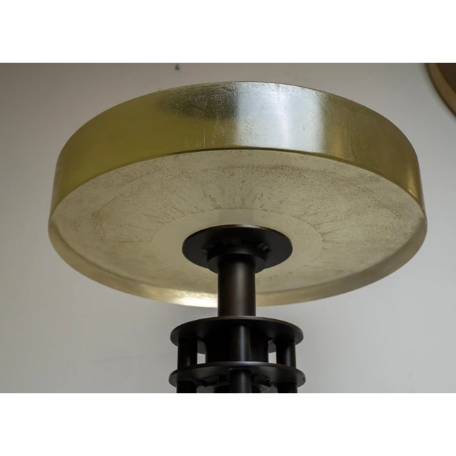 2010 Attributed to Holly Hunt Alison Berger 2 Glass Seat Counter Stools For Sale In Miami - Image 6 of 10