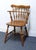 ETHAN ALLEN Heirloom Nutmeg Maple Colonial Early American Comb Back Dining Chair 10-6040 29" High 21.5" Wide 19.5" Deep...