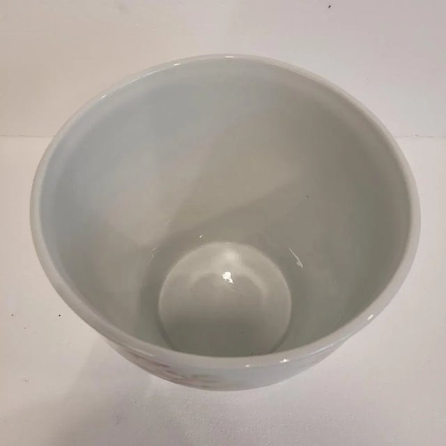 Floral Design Cache Pot from Limoges Porcelain, 1960s For Sale - Image 15 of 18