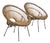 Rattan Soleil Model Armchairs attributed to Janine Abraham & Dirk Jan Rol, 1970s, Set of 2 For Sale