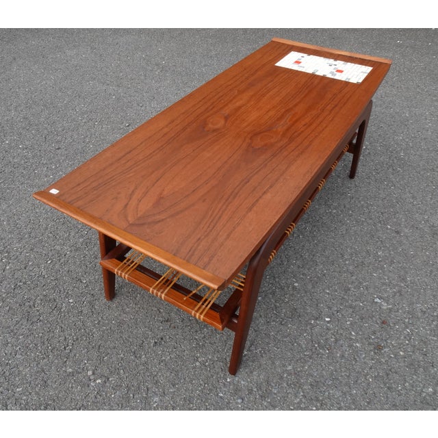 1950s Dutch Teak Coffee Table by Louis Van Teeffelen for Wébé, 1950s For Sale - Image 5 of 14