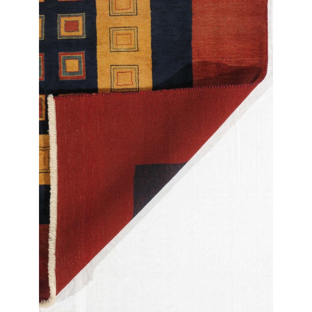 1980s Vintage Hand-Knotted Persian Lori Gabbeh Rug 8'2" X 11'7" For Sale - Image 5 of 6