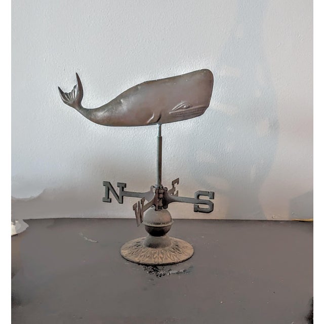 1980's Copper Whale Weathervane Chairish