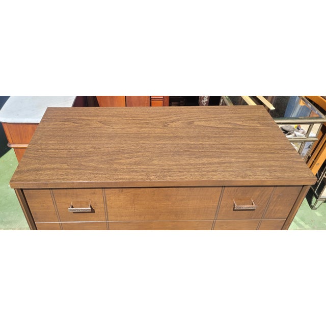 Mid Century Modern Tall Chest of Drawers For Sale In Philadelphia - Image 6 of 13