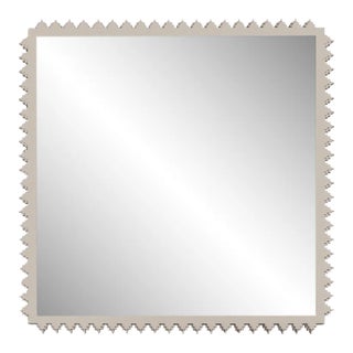 Fleur Home Carnival Muses Square Mirror in Elephant's Breath, 47.5x47.5 For Sale