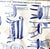 Vintage Novelty Decor Fabric Blue & White Chair Motif Upholstery Designer 8 Continuous Yards For Sale - Image 4 of 6
