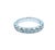 Contemporary 2 Carat Classic Round Shape Brilliant Cut Diamond Wide Eternity Half Way Wedding Band, Size 7 For Sale - Image 3 of 10