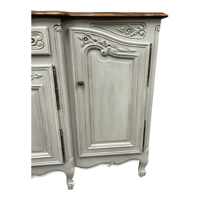 French Oak Breakfront Buffet, Early 20th Century For Sale - Image 12 of 18