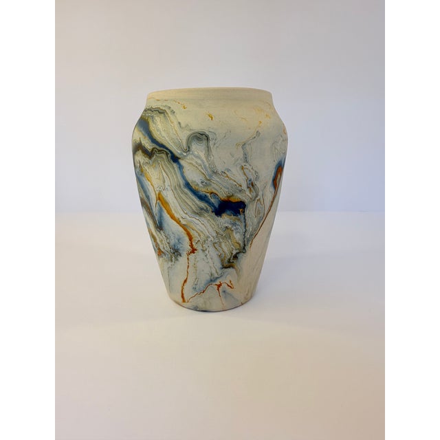 1930s Vintage Nemadji Pottery Vase For Sale - Image 5 of 8