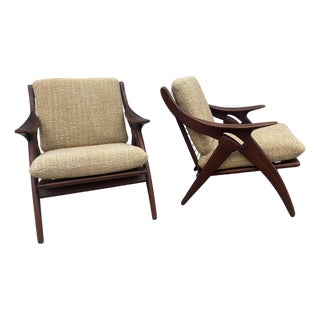 1960s Pair Dutch Open Armchairs “ the Knot” For Sale